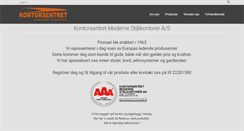 Desktop Screenshot of kontorsentret.com